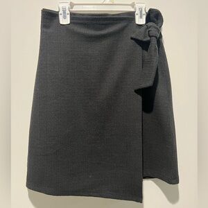 LOFT Outlet Wrap Side Tie Black Skirt NWT size small